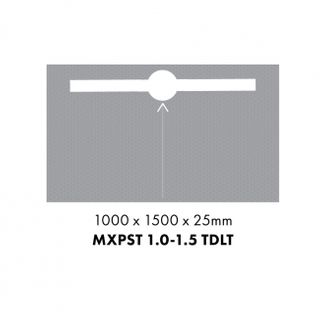 MARMOX SHOWER TRAY 1 X 1.5M LONGITUDINAL TROUGH