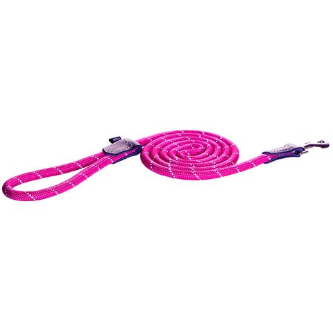 Rogz Classic Rope Lead Pink Sml