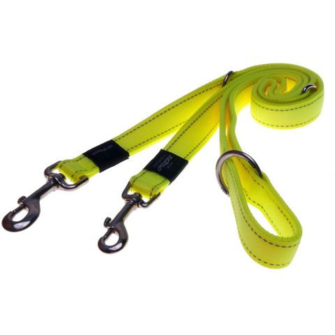 Rogz Specialty Multi-Lead Dayglo Yellow Xlge