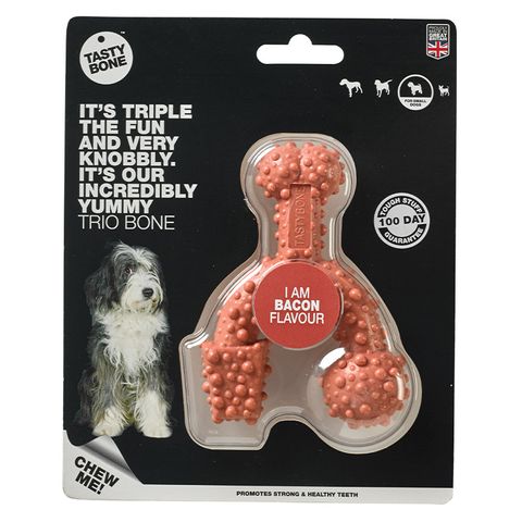 Tasty Bone Nylon Trio Bacon Sml