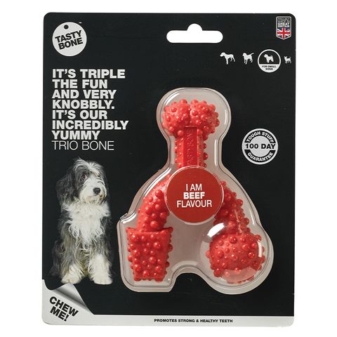 Tasty Bone Nylon Trio Beef Sml