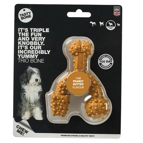 Tasty Bone Nylon Trio Peanut Butter Sml