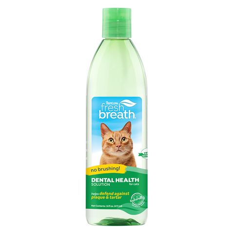 TropiClean Fresh Breath Dental Health Solution for Cats 473m