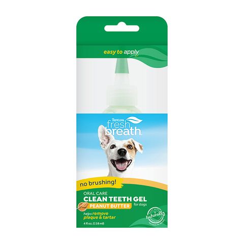 TropiClean Fresh Breath Oral Care Clean Teeth Gel Peanut But