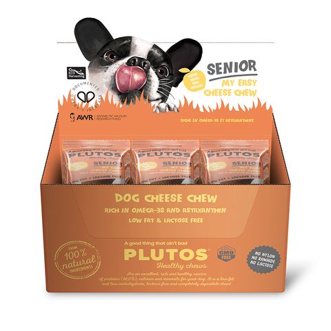Plutos for Senior Cheese Apple & Qrill Med (CDU 20pk)