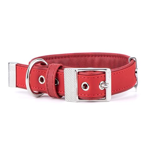 My Family Bilbao Faux Leather Collar Red 2xlge