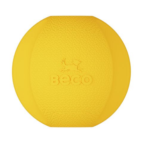 Beco Rubber Fetch Ball Yellow