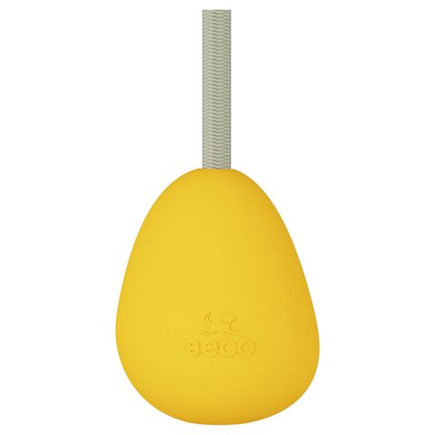 Beco Rubber Slinger Pebble for Fetch Yellow