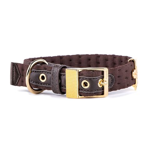 My Family Milano Nylon Collar Brown Med/Lge