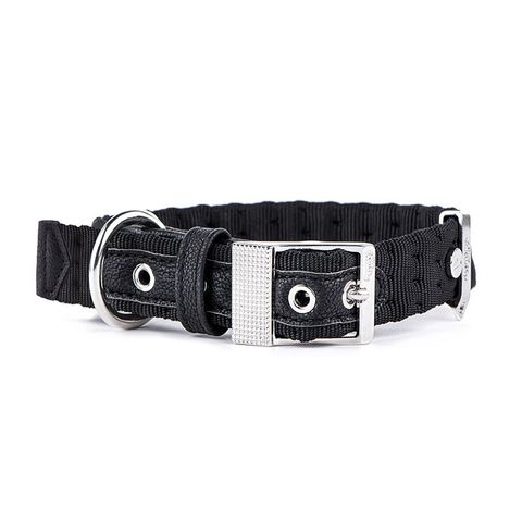 My Family Milano Nylon Collar Black Lge