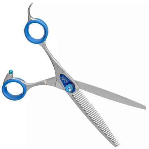 Groom Professional Blue Quartz Left Straight Scissors