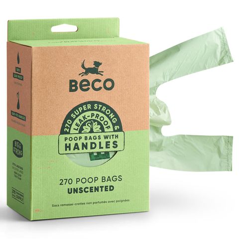 Beco Unscented Poop Bags with Handles 270pk