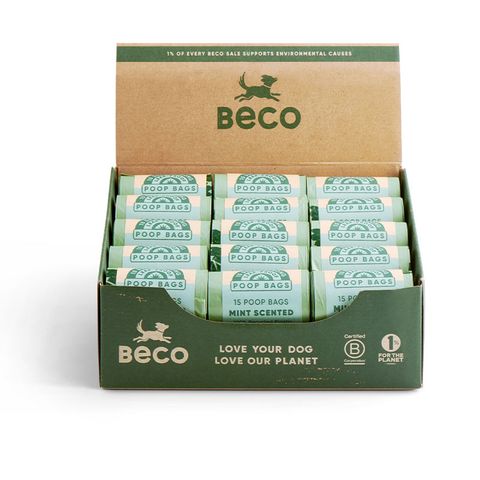 Beco Mint Scented Poop Bags 30pk Single Rolls