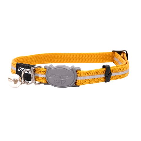 Rogz Alleycat Safety Release Collar Gold Sml