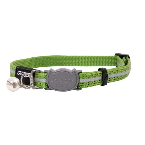 Rogz Alleycat Safety Release Collar Lime Sml