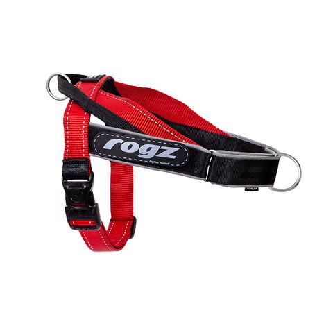 Rogz Utility LetzGo Personalised Harness Red Med