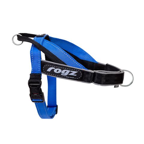 Rogz Utility LetzGo Personalised Harness Blue Med/Lge