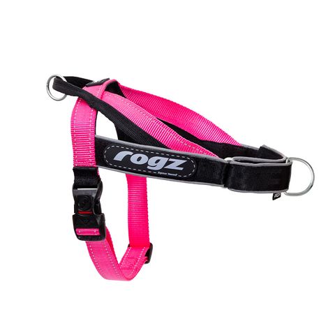 Rogz Utility LetzGo Personalised Harness Pink Med/Lge