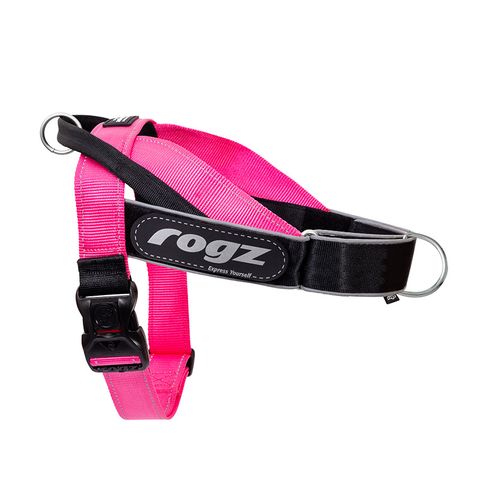 Rogz Utility LetzGo Personalised Harness Pink Lge