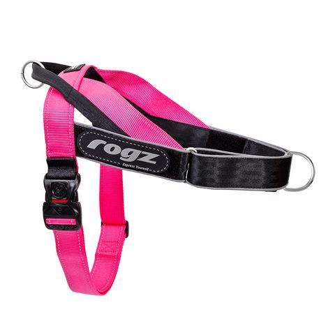 Rogz Utility LetzGo Personalised Harness Pink Xlge