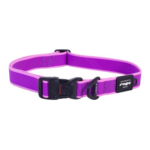 Rogz Amphibian Classic Collar Purple Xlge