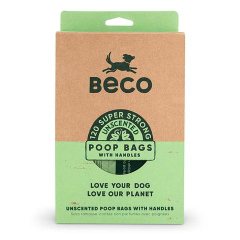 Beco Unscented Poop Bags with Handles 120pk