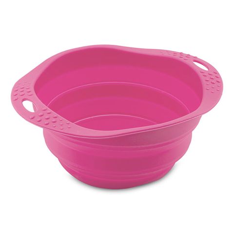 Beco Collapsible Travel Bowl Pink Sml