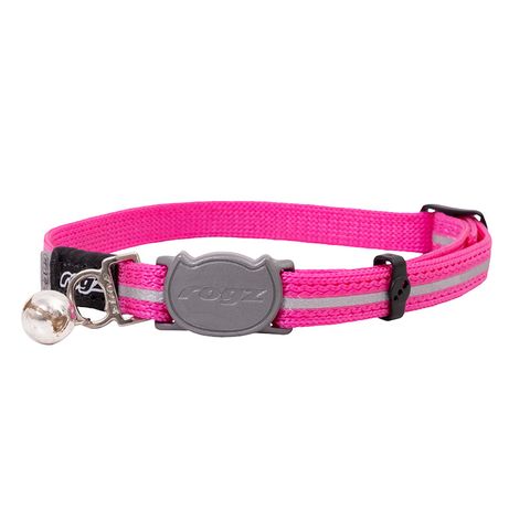 Rogz Alleycat Safety Release Collar Pink Sml