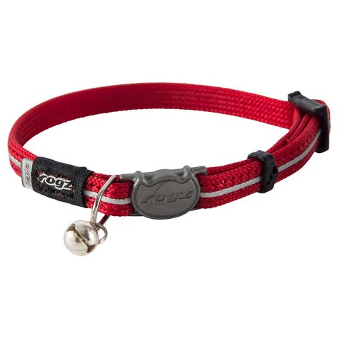 Rogz Alleycat Safety Release Collar Red Xsml