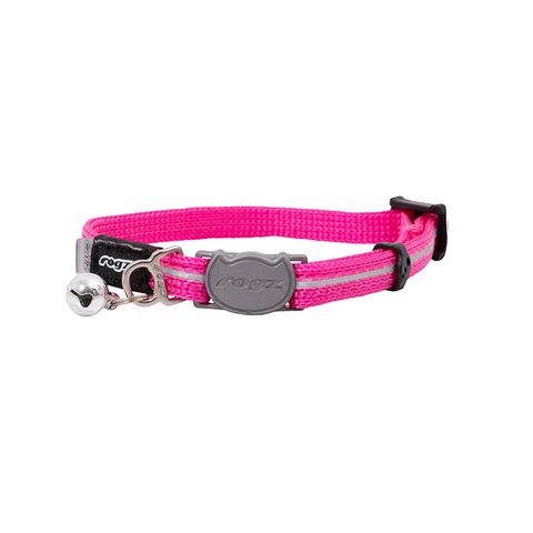 Rogz Alleycat Safety Release Collar Pink Xsml