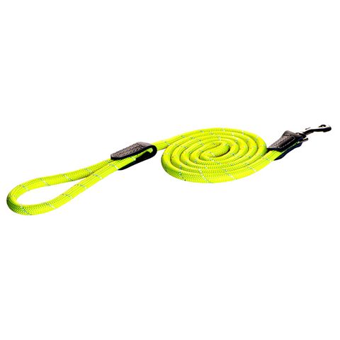 Rogz Classic Rope Lead Dayglo Yellow Sml