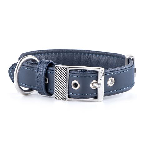 My Family Bilbao Faux Leather Collar Blue Xxxlge