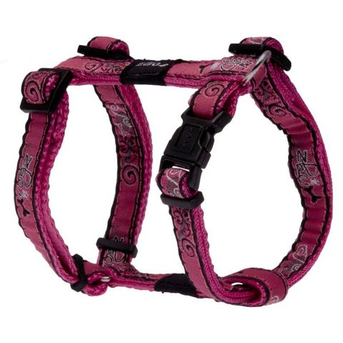 Rogz Fancy Dress H-Harness Pink Bone Sml