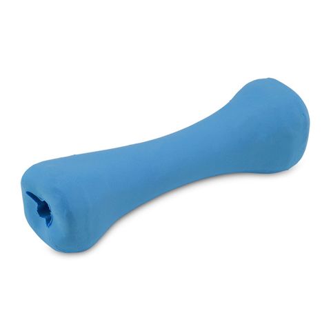 Beco Natural Rubber Bone Blue Med