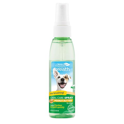 TropiClean Fresh Breath Oral Care Spray Peanut Butter 118mL