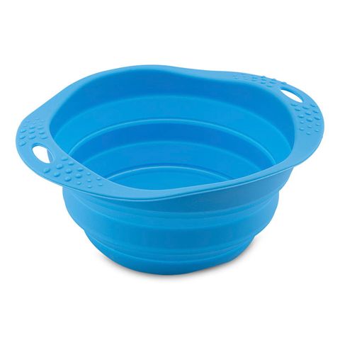 Beco Collapsible Travel Bowl Blue Sml