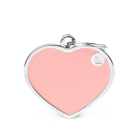 My Family Basic Handmade Heart Pastel Pink Lge