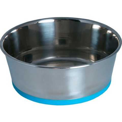 Rogz Slurp Stainless Steel Bowl Blue Lge