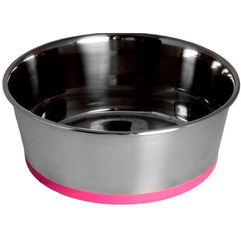 Rogz Slurp Stainless Steel Bowl Pink Xxlge