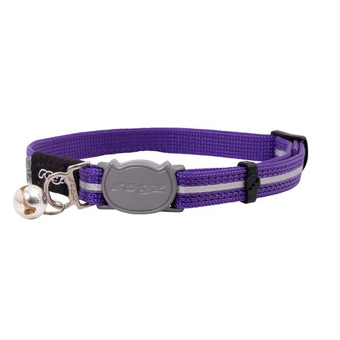 Rogz AlleyCat Safety Collar Purple Sml