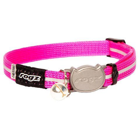 Rogz AlleyCat Safety Collar Pink Sml