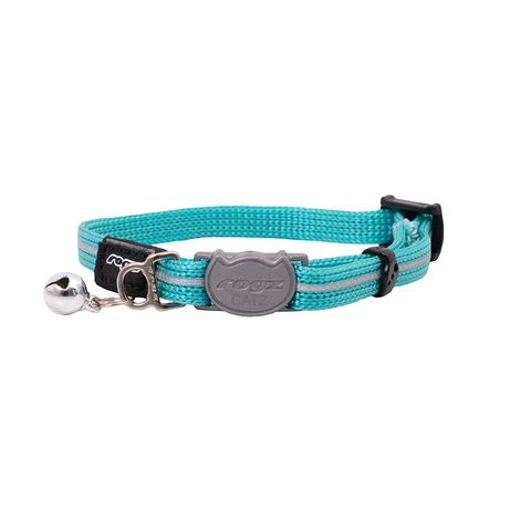 Rogz AlleyCat Safety Collar Teal Xsml