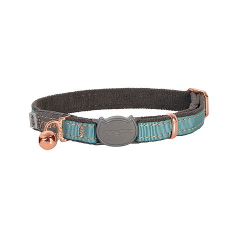 Rogz UrbanCat Safety Collar Turquoise Moon Sml