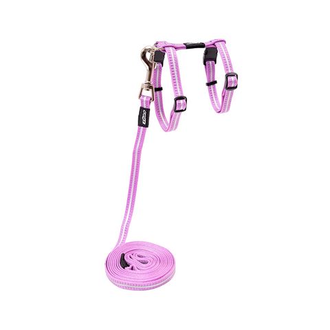 Rogz AlleyCat Control Harness and Lead Lilac Sml