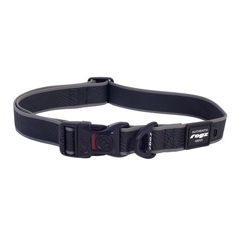 Rogz Amphibian Classic Collar Black Xlge