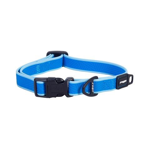 Rogz Amphibian Classic Collar Blue Med