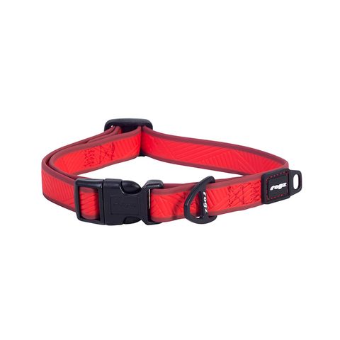 Rogz Amphibian Classic Collar Red Med