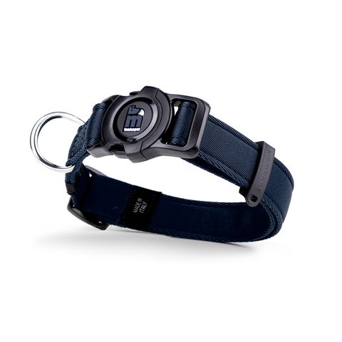 My Family Memo Pet Collar Dark Blue Sml