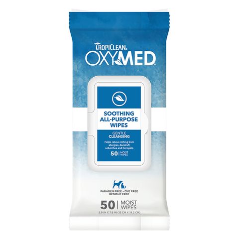 TropiClean OxyMed Wipes for Dog/Cats