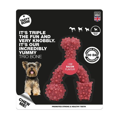 Tasty Bone Nylon Trio Bacon Toy